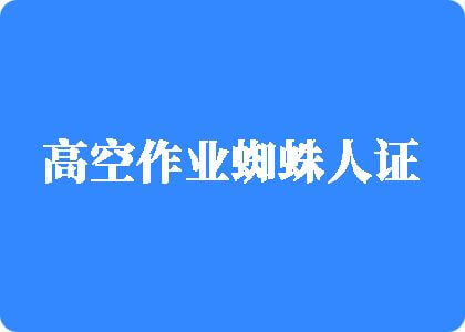 操揉美女大B视频高空作业蜘蛛人证